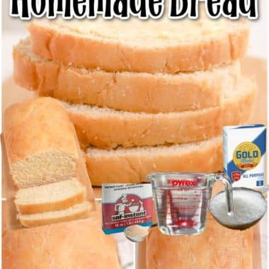 5 Star Rated Homemade Bread recipe FB collage