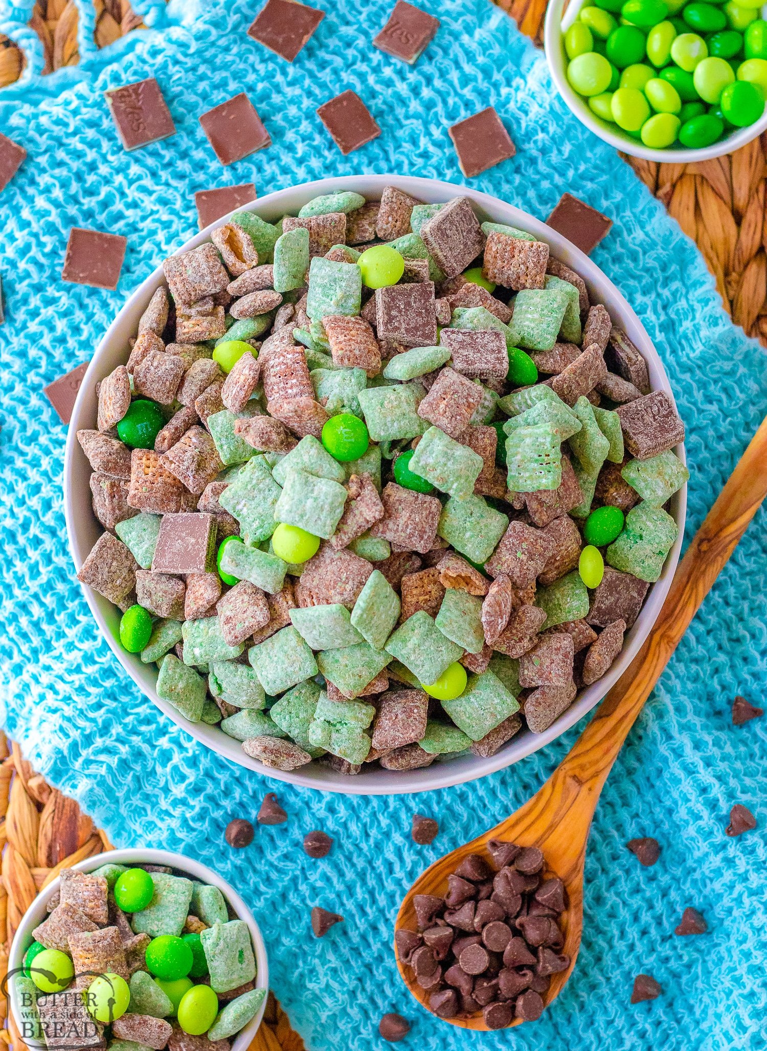 St. Patrick's day mint chocolate Chex mix