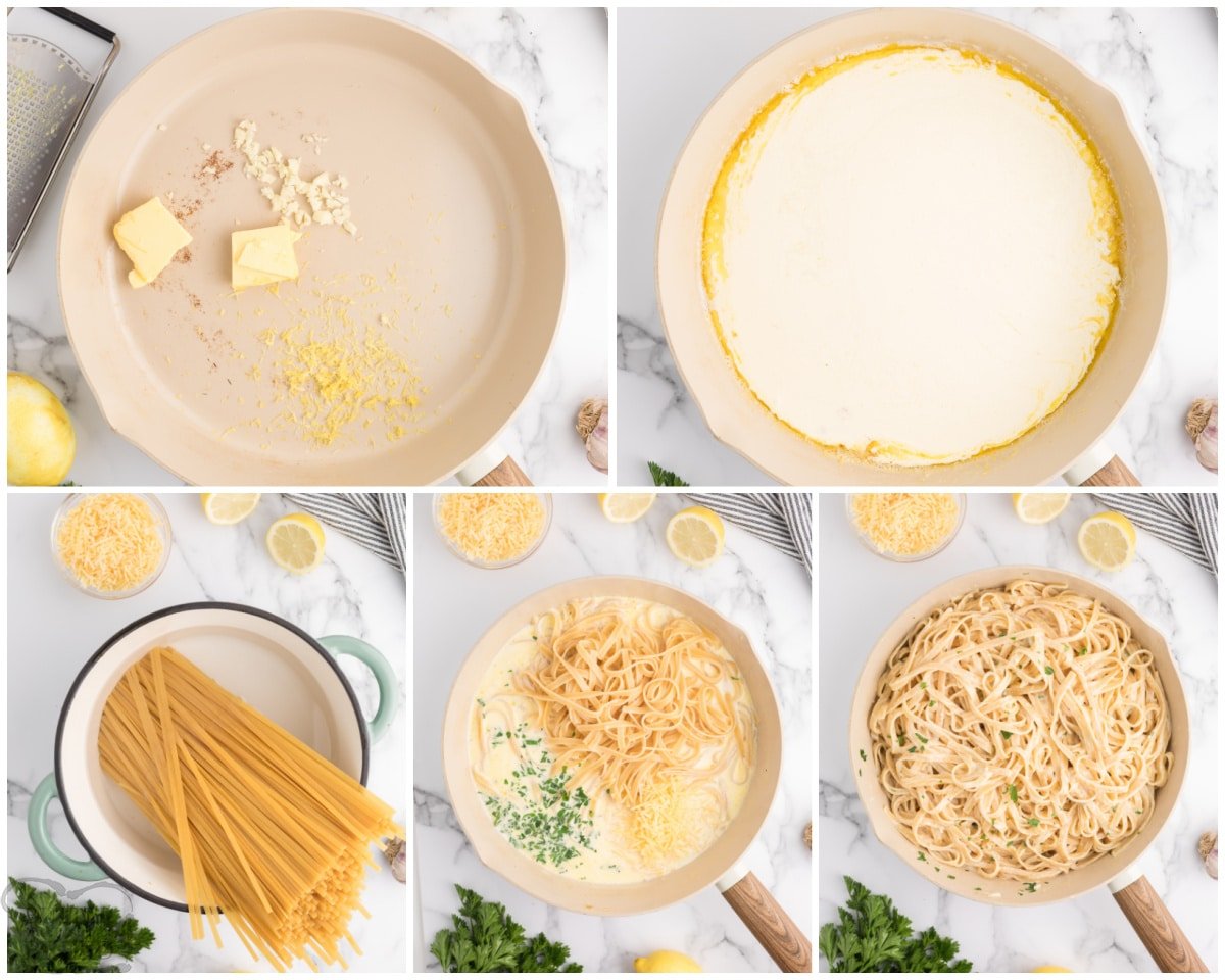 how to make creamy lemony pasta