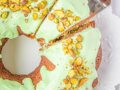 Pistachio Chocolate Chip Cake with a Hint of Lime - Cake by Courtney