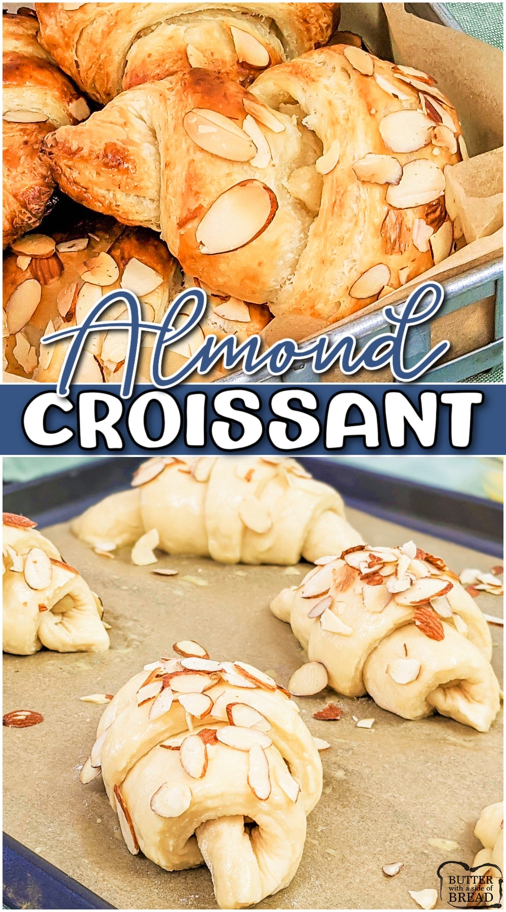 Almond Croissants a delicious, flaky, homemade treat that brings the bakery to you! Give this recipe for almond croissants a try, every buttery batch is well worth it! 