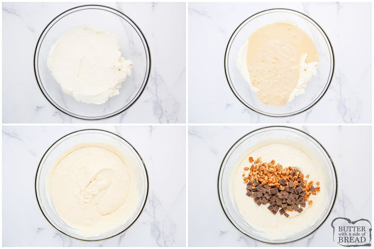 Step by step instructions on how to make Chunky Monkey Ice Cream