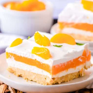 luscious layered orange creamsicle lush dessert