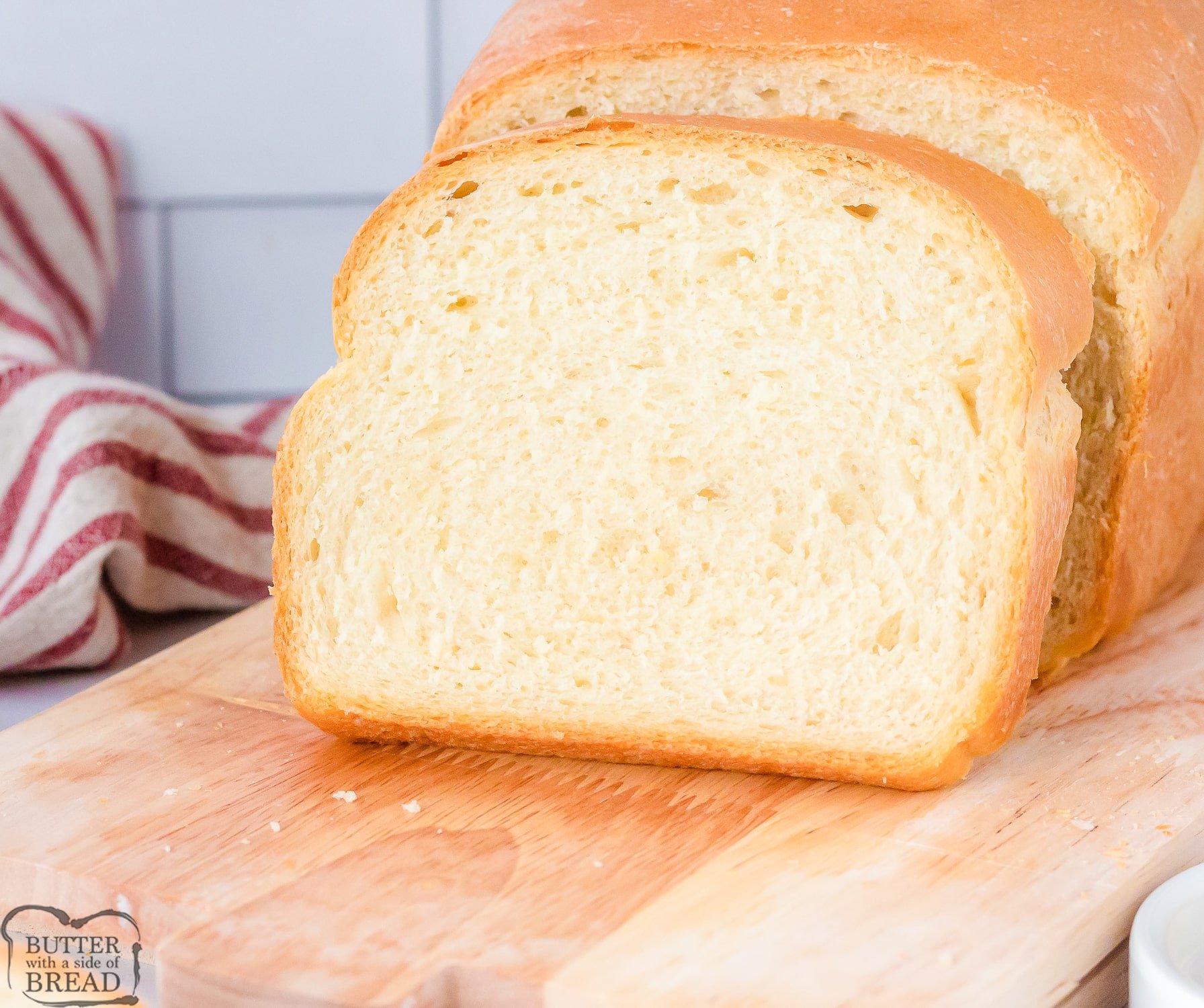 loaf of vegan bread sliced