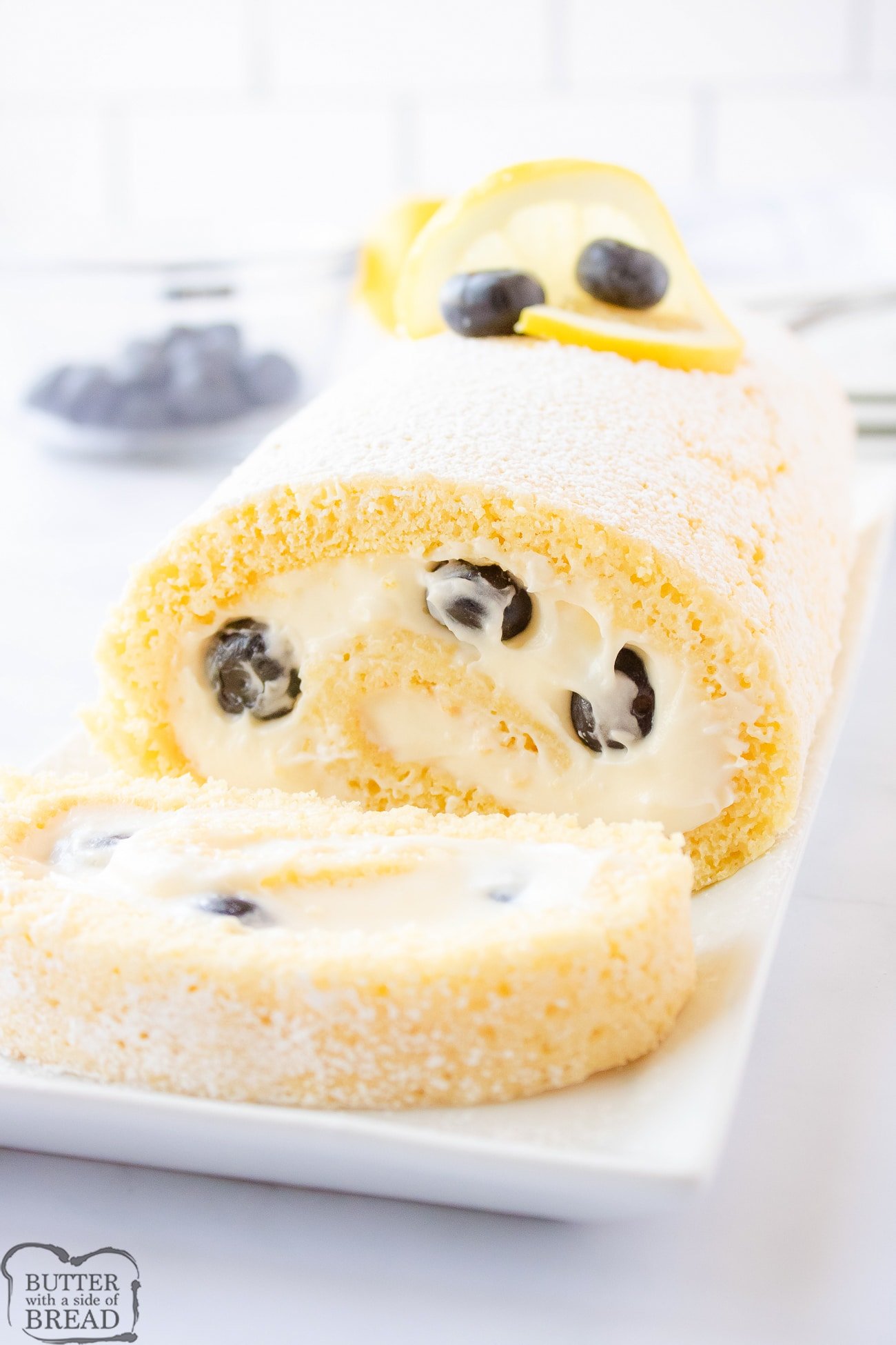 lemon blueberry cake roll