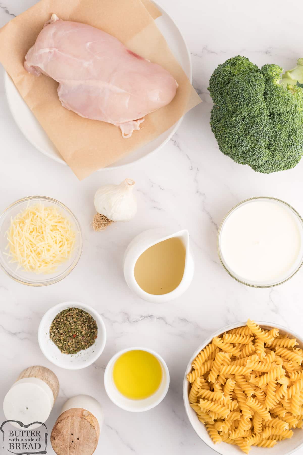 Ingredients in Chicken Broccoli Alfredo
