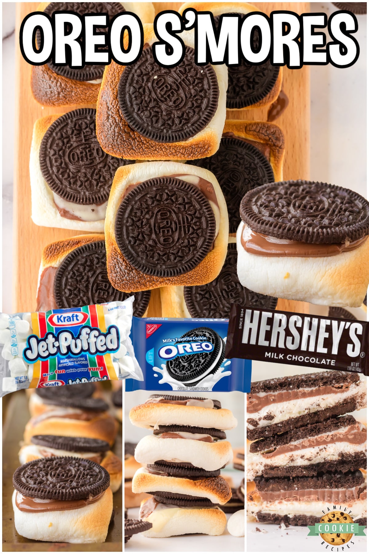Oreo S’mores are sweet, crunchy, gooey, & super chocolatey! These oven baked S’moreos are going to be your new favorite summertime treat!