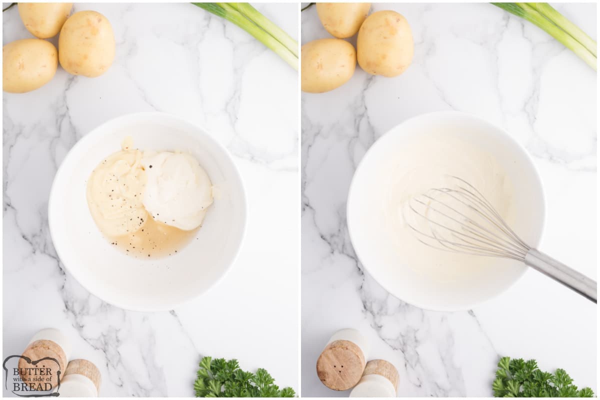 How to make creamy dressing for potato salad