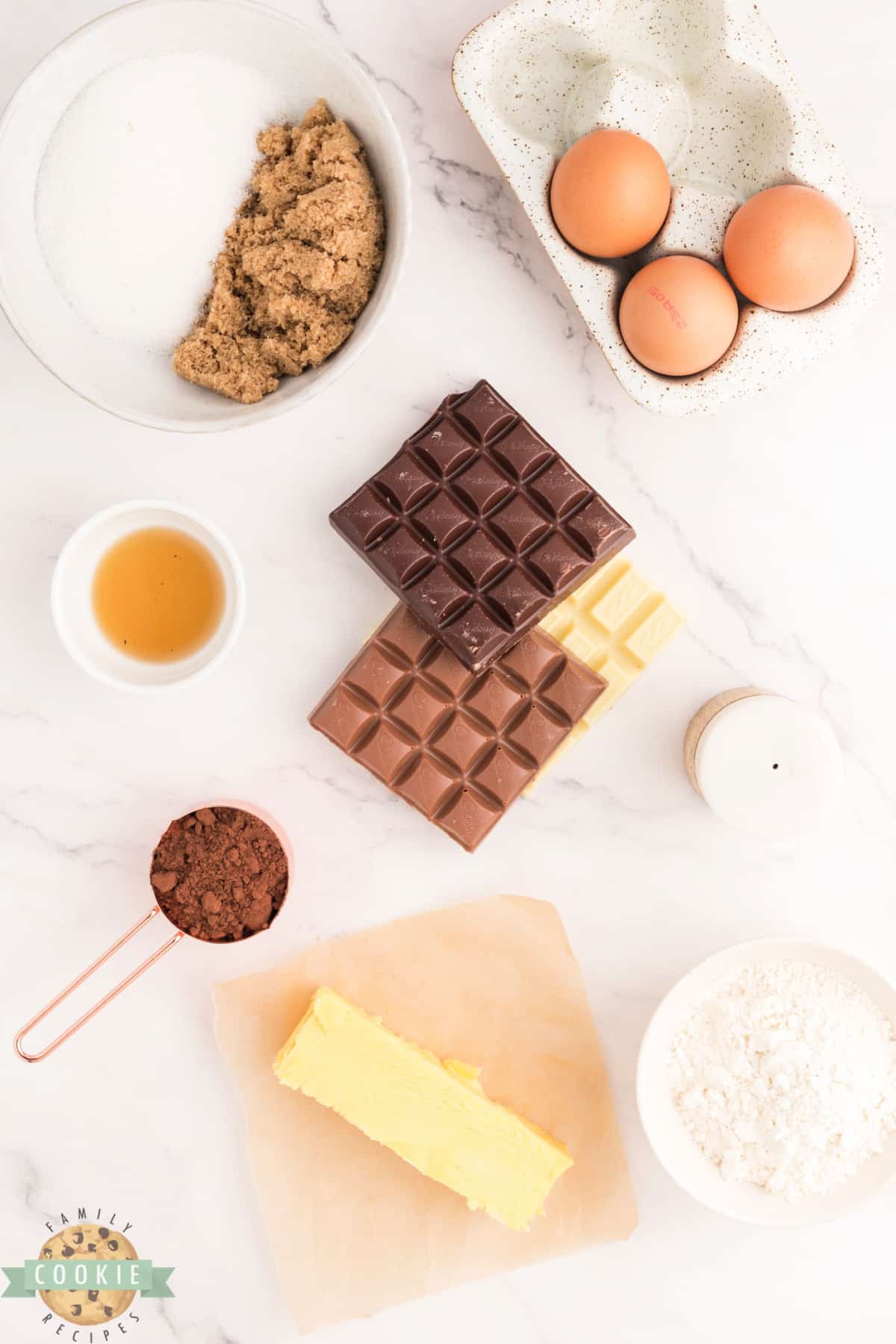 Ingredients in Triple Chocolate Brownies