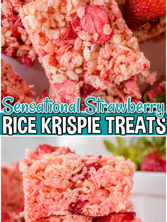 Strawberry Rice Krispie Treats - Butter with a Side of Bread