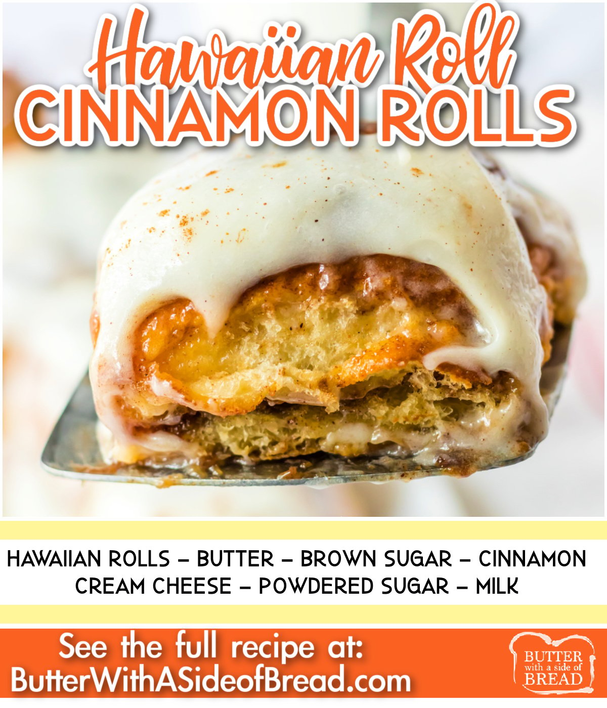 Hawaiian Roll Cinnamon Rolls are the easiest cinnamon rolls to make and they are absolutely delicious. Made with pre-made Hawaiian rolls, these cinnamon rolls can be ready to eat in less than 30 minutes!