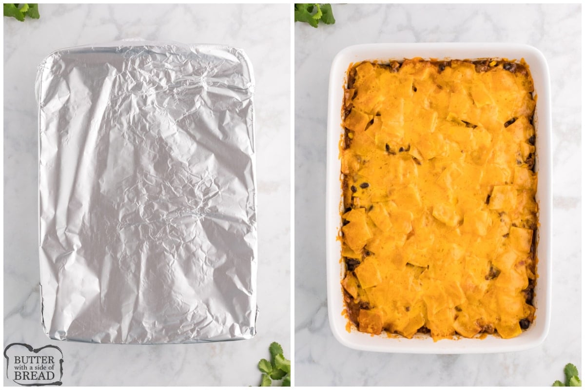 How to make the beef enchilada casserole
