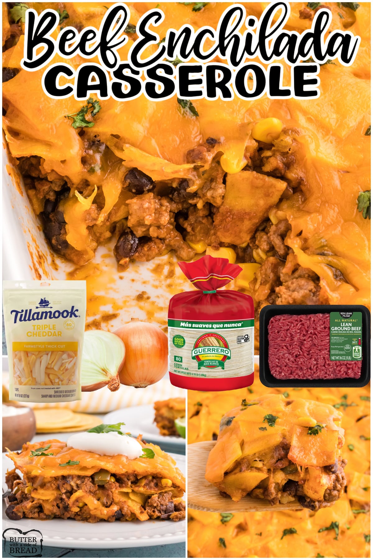 Beef Enchilada Casserole is a delicious and hearty dish that is loaded with ground beef, corn, black beans, and enchilada sauce, all layered with corn tortillas and cheddar cheese. This casserole is a perfect meal for any weeknight dinner or special occasion.