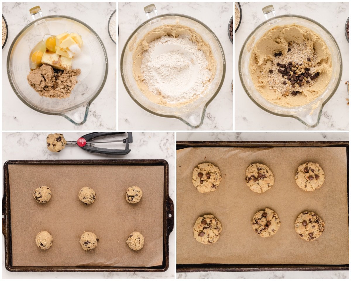 how to make the ultimate oatmeal walnut chocolate chip cookies