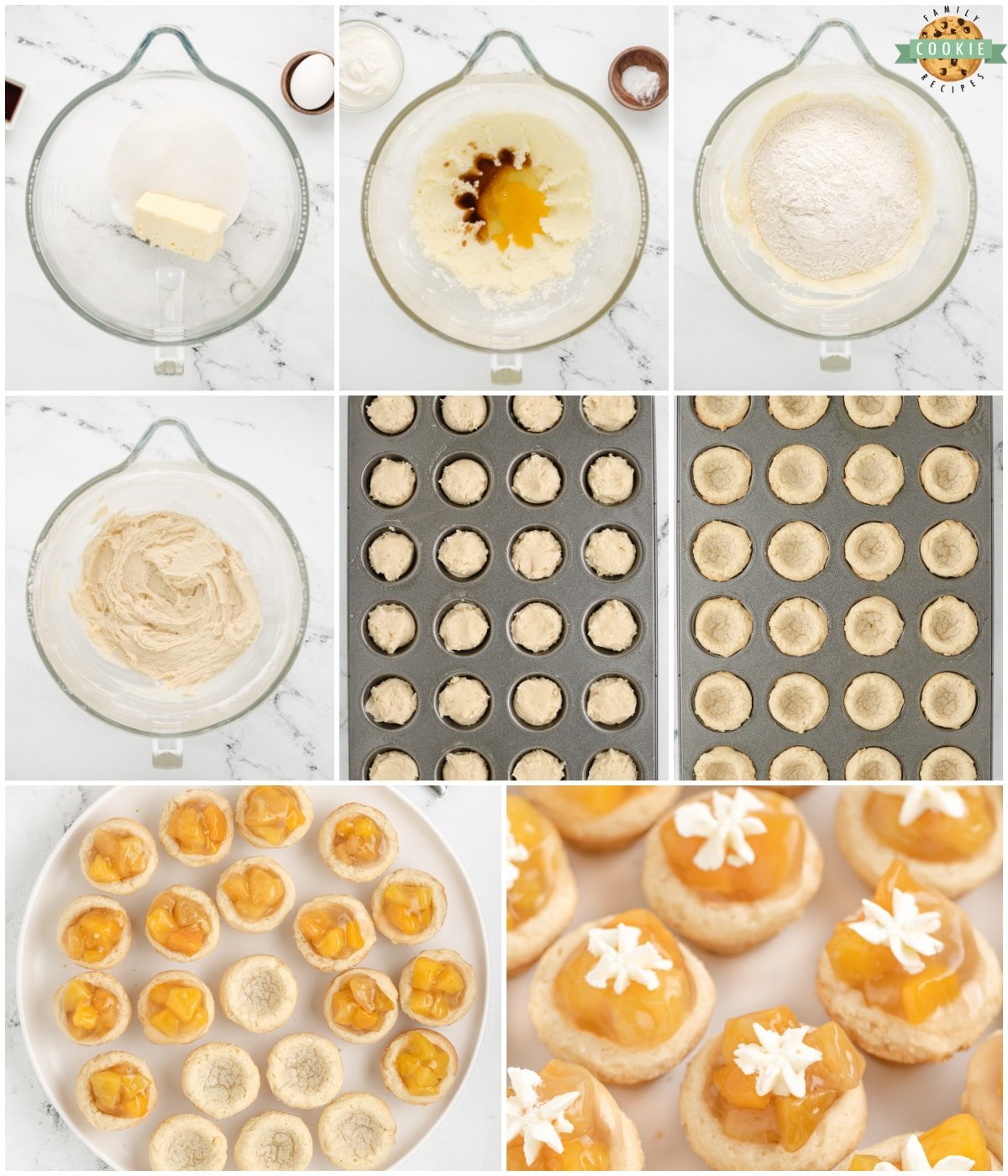 how to make peaches and cream cookie cups