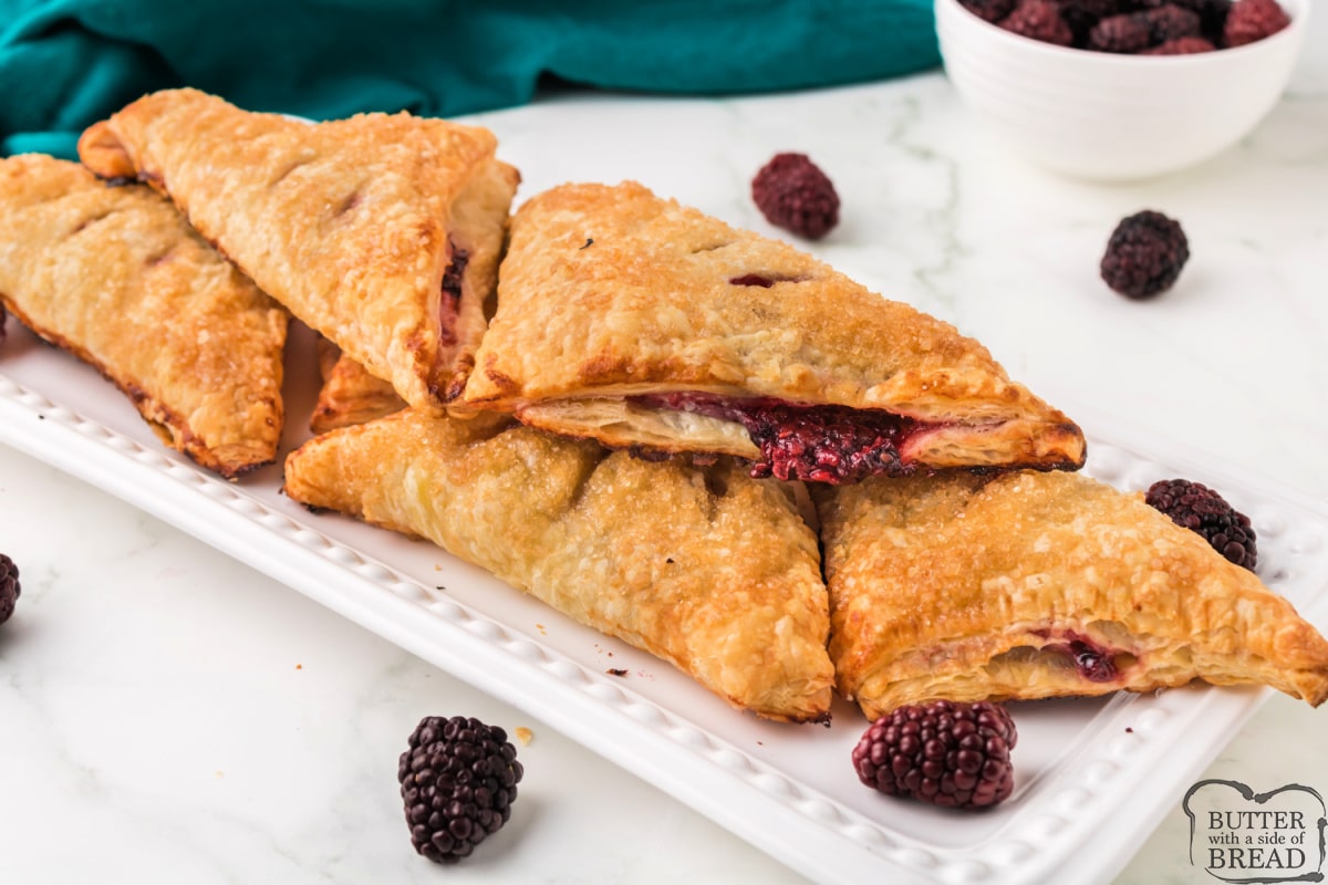 Puff Pastry Blackberry Turnovers