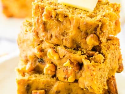 banana bread baked in a slow cooker