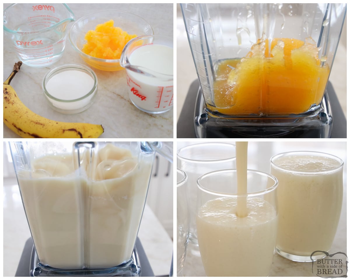 how to make an orange breakfast milkshake