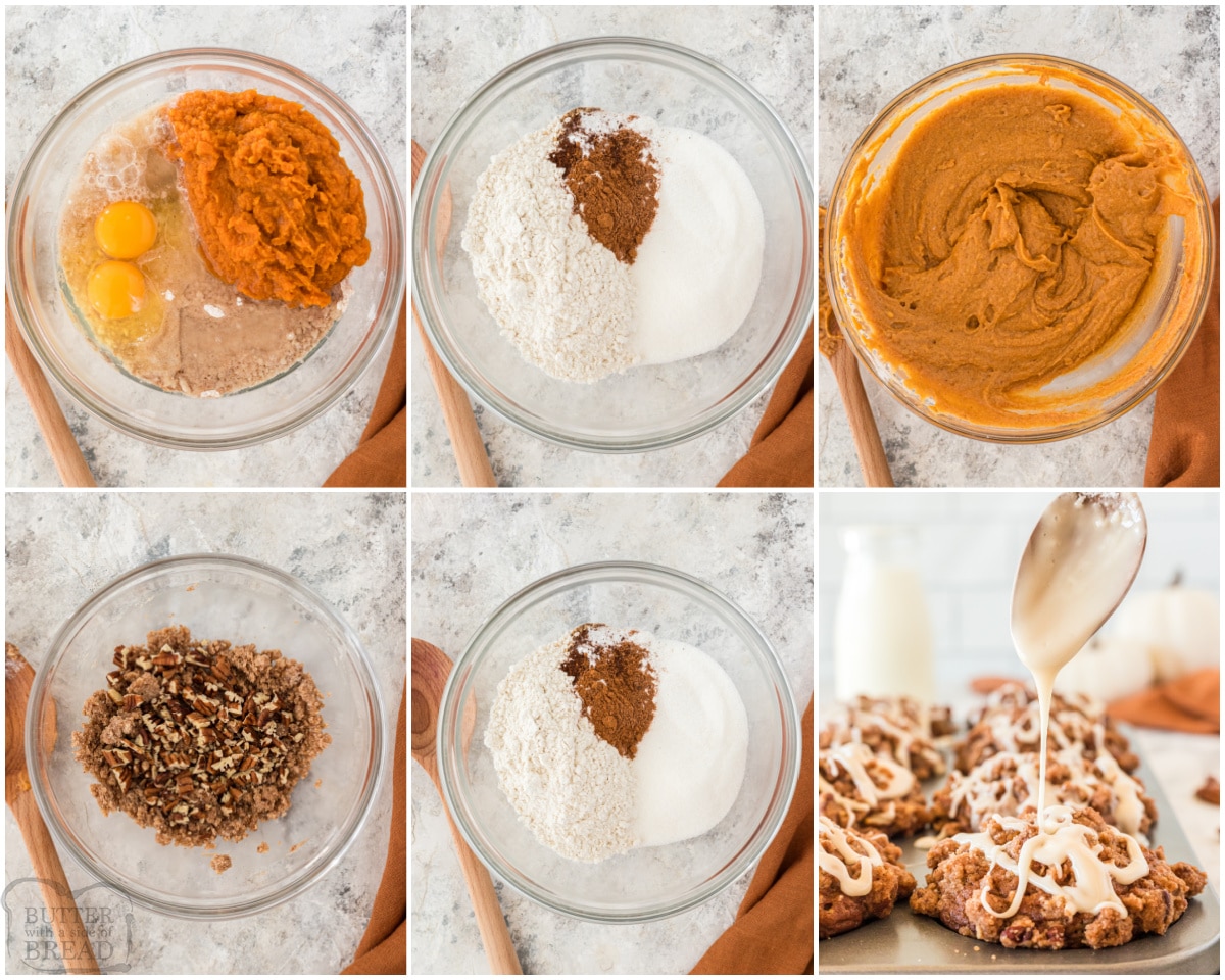 how to make brown sugar pecan pumpkin muffins