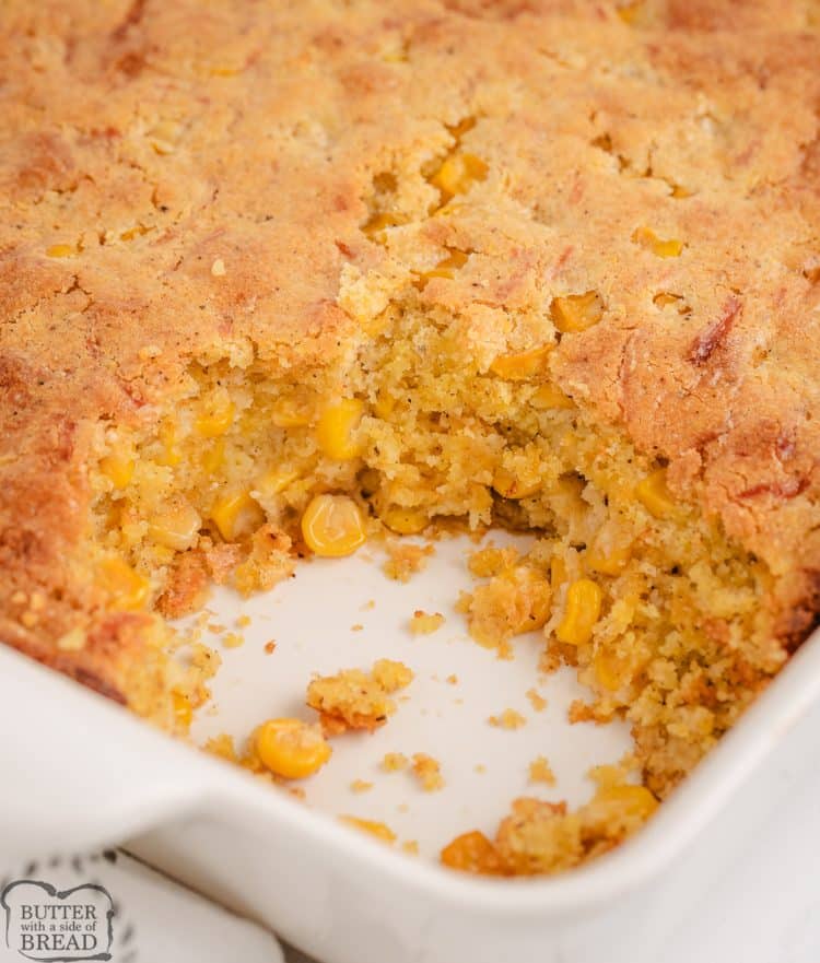 BUTTERY SOUTHERN CORN CASSEROLE - Butter with a Side of Bread
