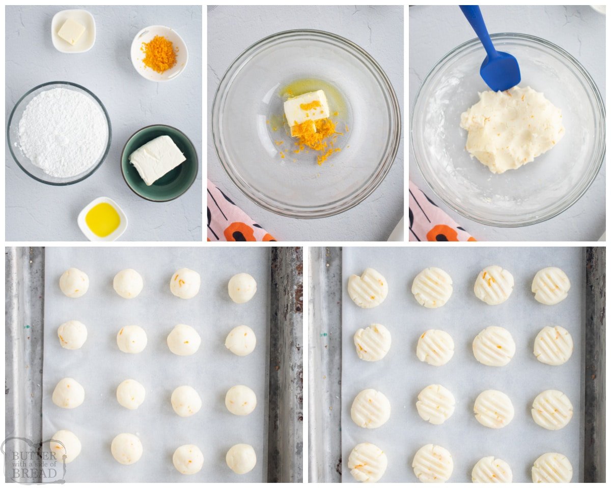 how to make orange cream cheese mints