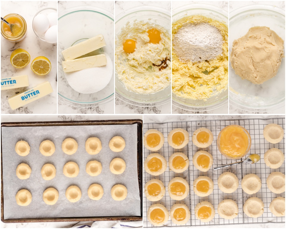 how to make lemon thumbprint cookies