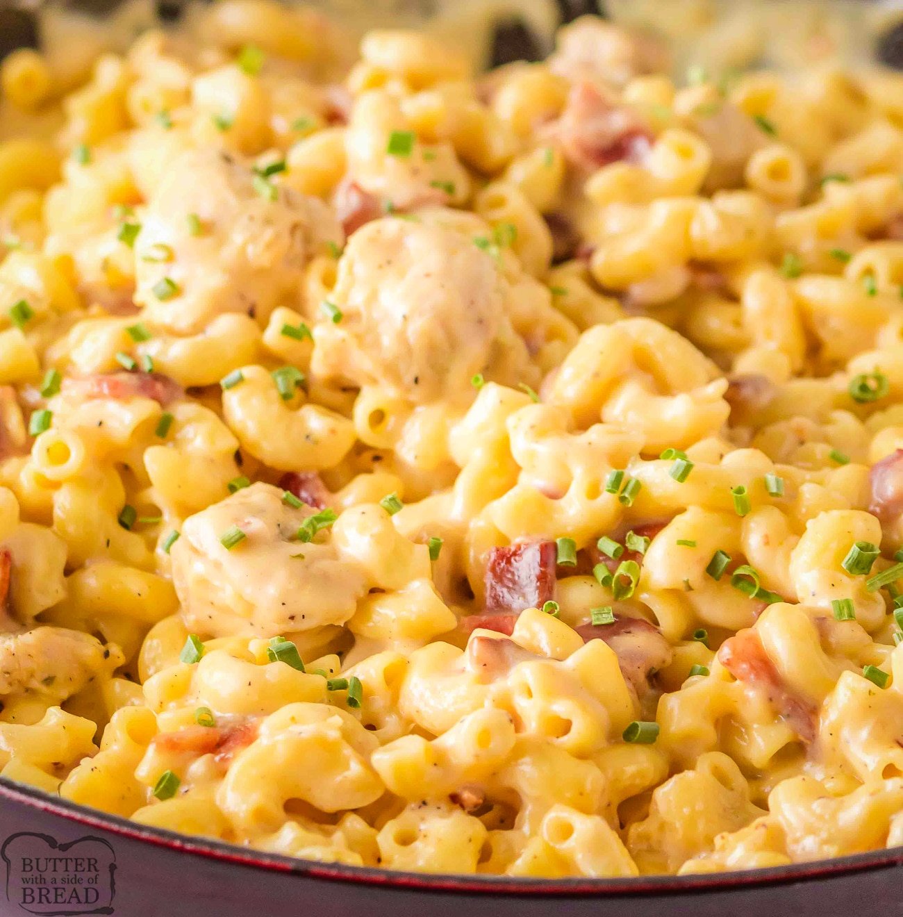 skillet mac and cheese with chicken