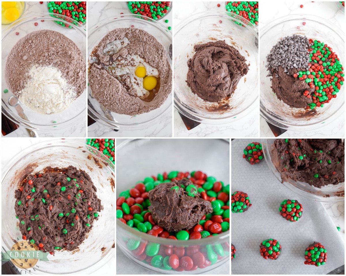 how to make Christmas Brownie cookies