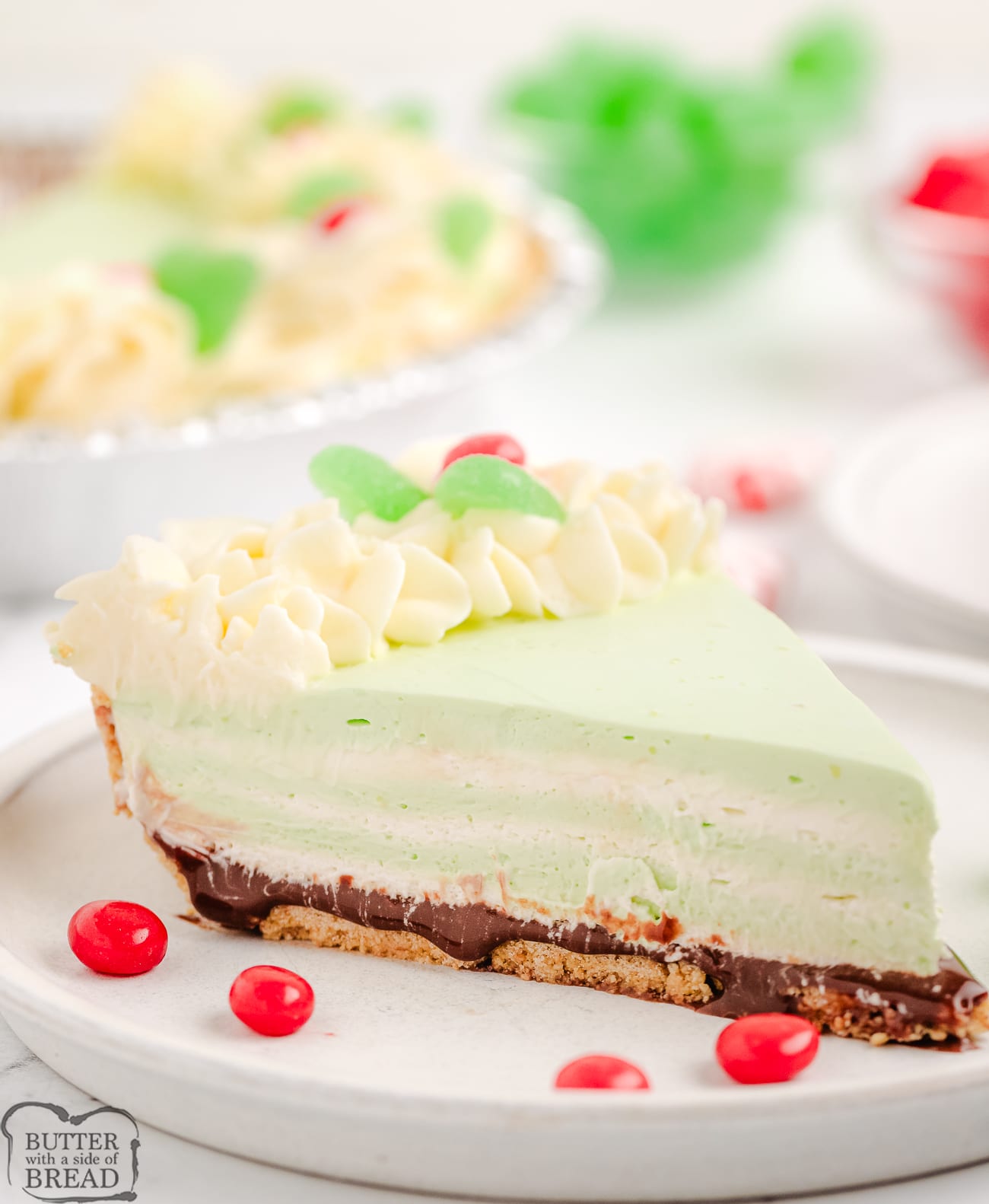 layered peppermint cream pie