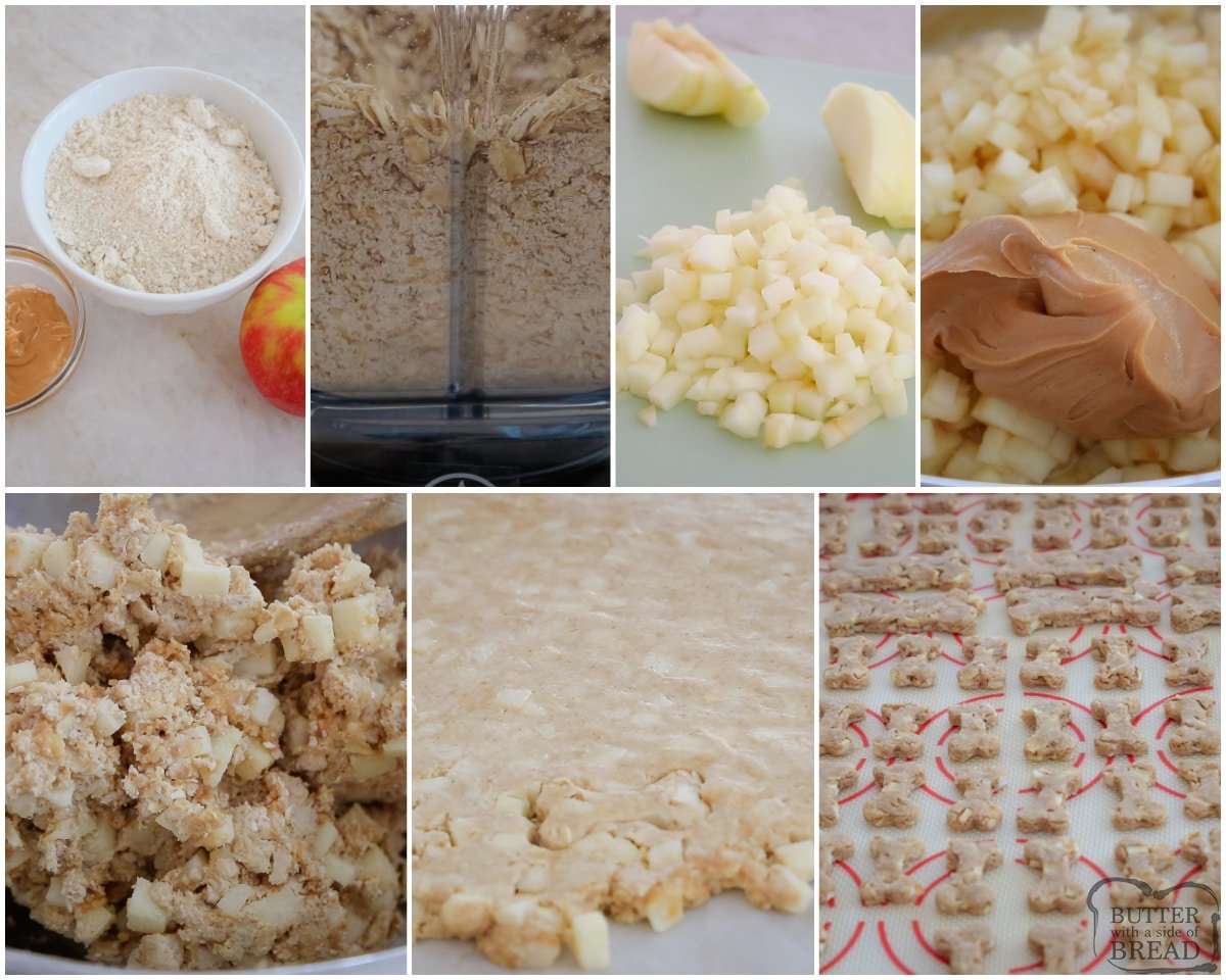 how to make homemade dog treats with peanut butter and apples