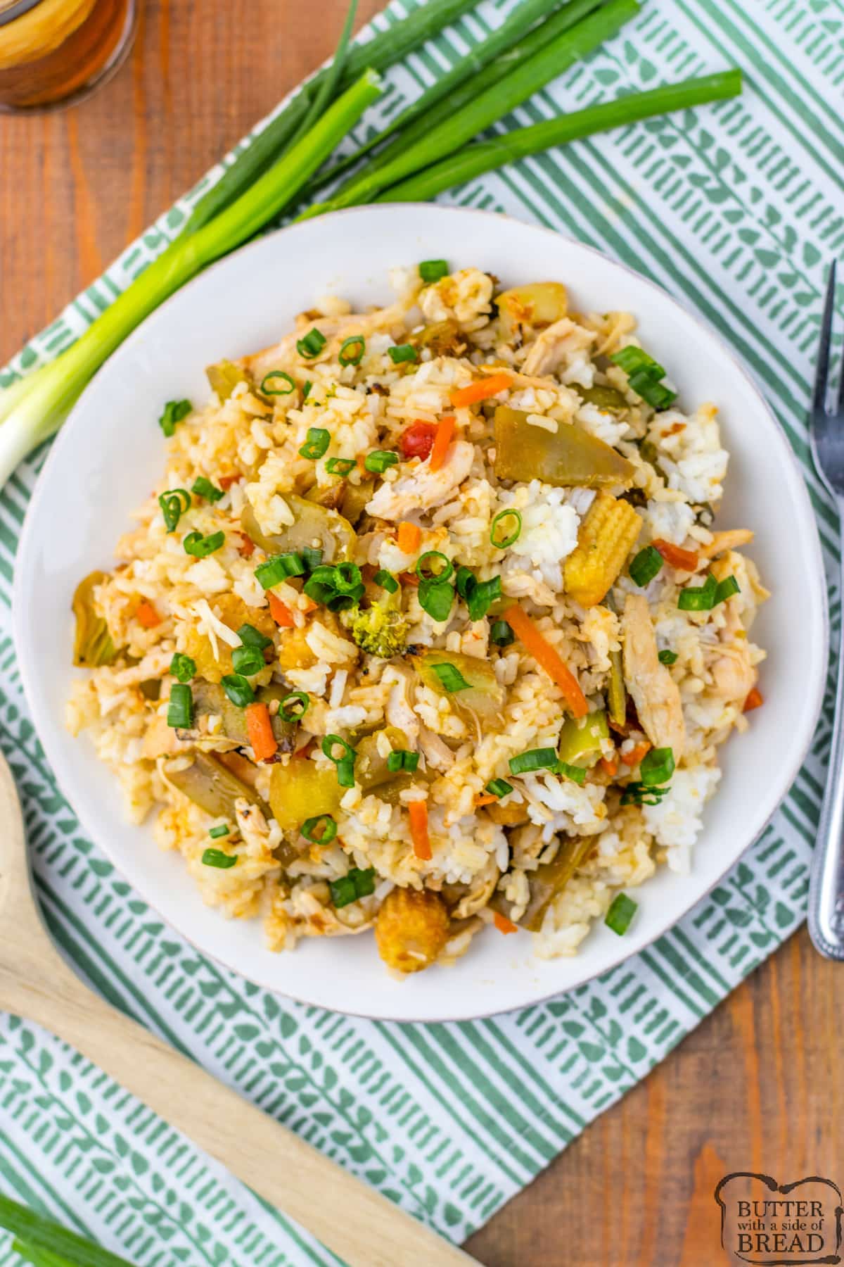 Chicken Teriyaki Casserole is an easy and delicious weeknight dinner recipe. This simple casserole recipe is made with rice, chicken, vegetables, and a homemade teriyaki sauce. 