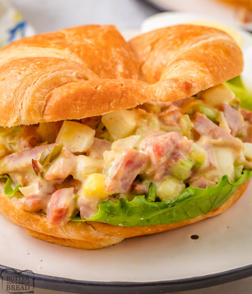 Delightful Old Fashioned Ham Salad with classic ingredients & perfect balance of heartiness & flavor for an appetizer, lunch or light dinner!