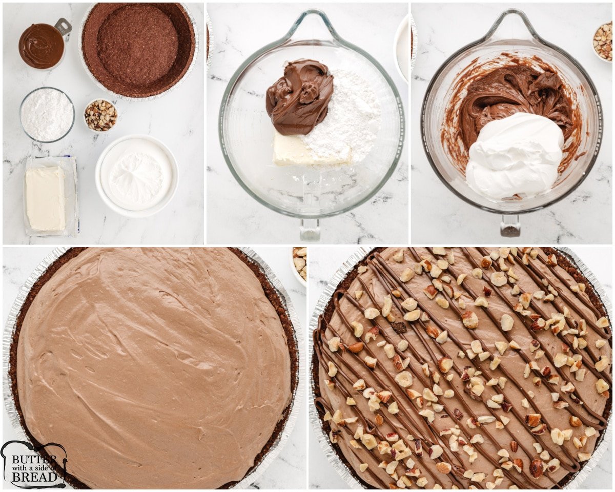 how to make Nutella Cream Pie
