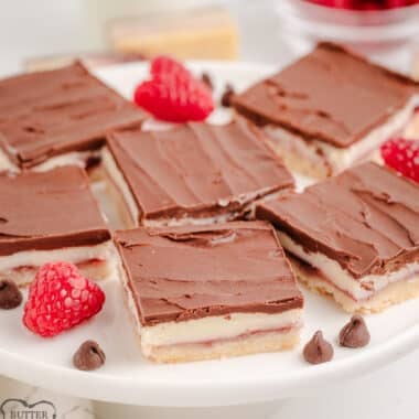 chocolate raspberry cream cheese bars
