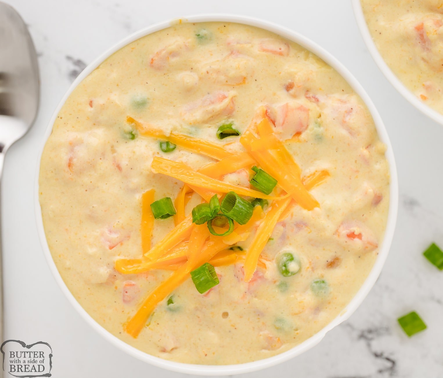 bowl of curry potato chowder