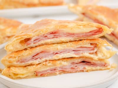 flaky ham and cheese slab pies