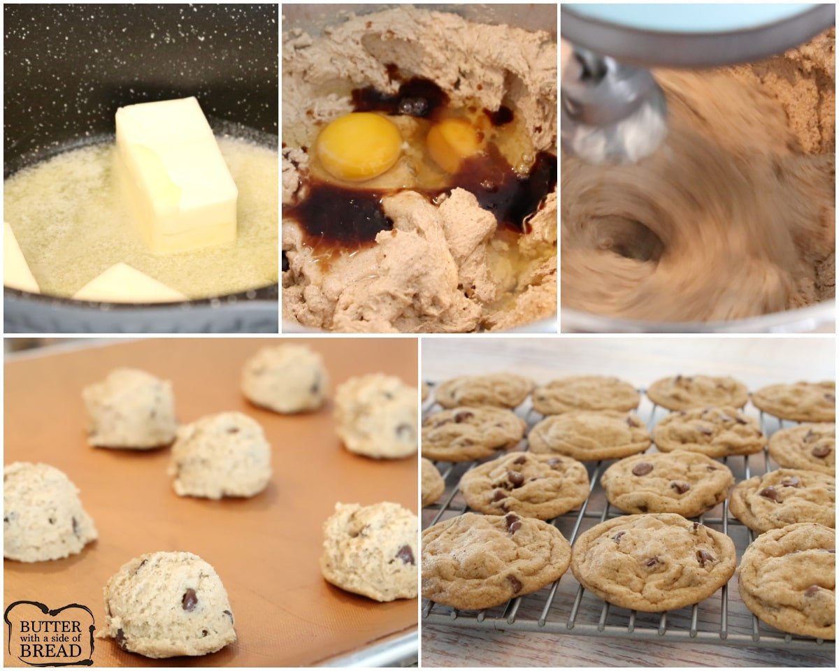 how to make brown butter chocolate chip cookies