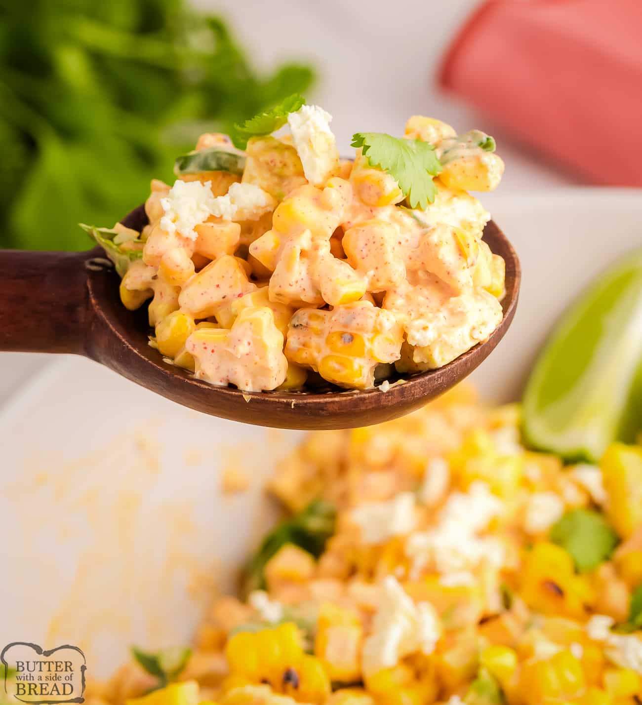 spoonful of Mexican Elote salad