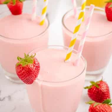 pink lemonade ice cream smoothies
