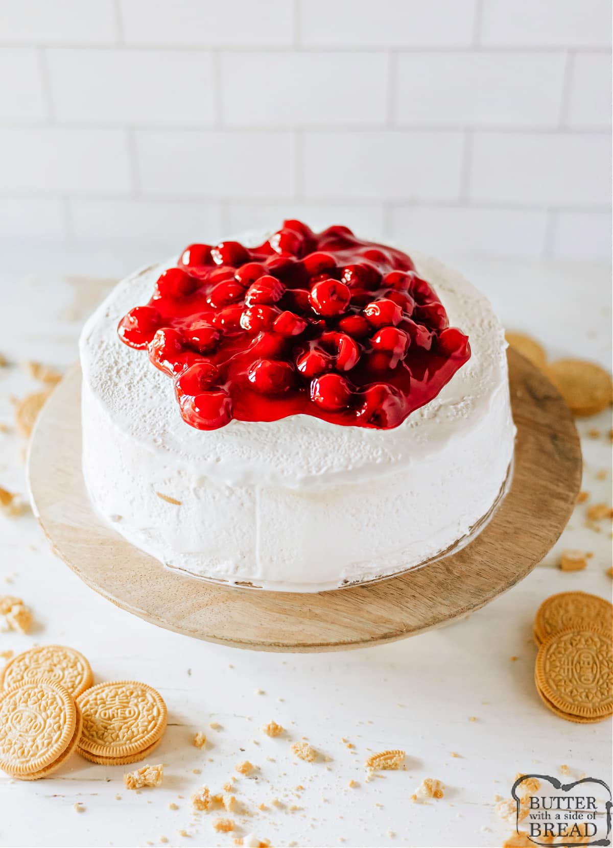 No-Bake Cherry Cheesecake.