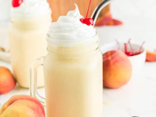 EASY PEACH MILKSHAKES - Butter with a Side of Bread