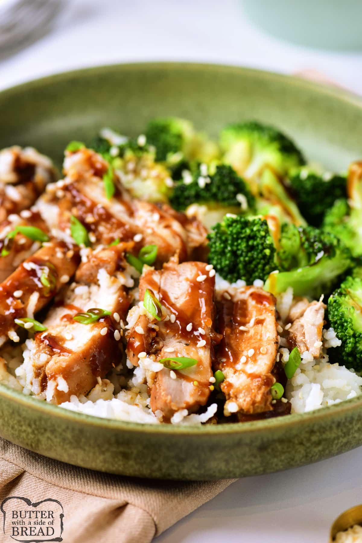 Copycat Panda Express Teriyaki Chicken is made with chicken thighs and a simple homemade sauce. Serve this easy teriyaki chicken recipe with rice and broccoli as the perfect weeknight dinner!