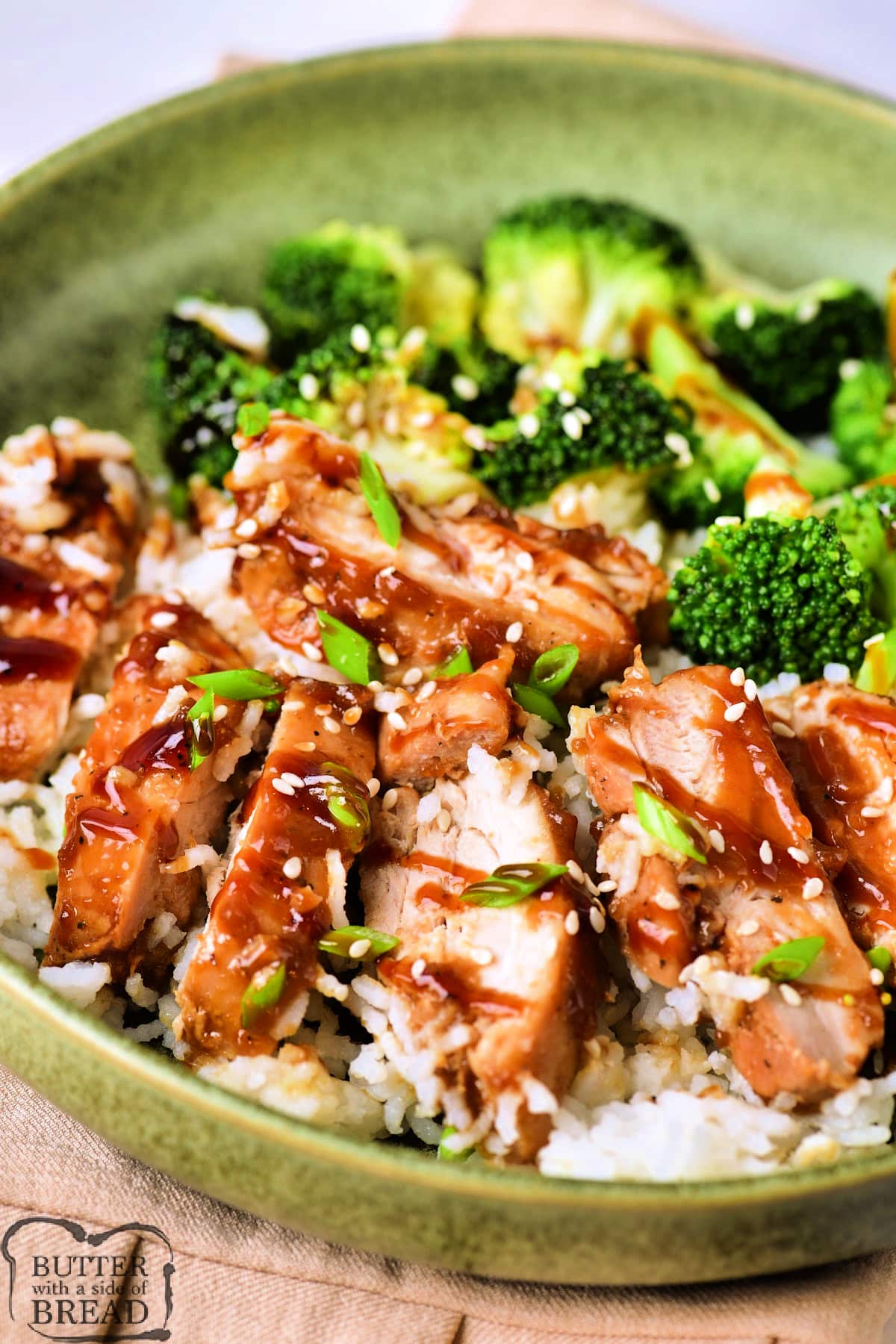 Copycat Panda Express Teriyaki Chicken is made with chicken thighs and a simple homemade sauce. Serve this easy teriyaki chicken recipe with rice and broccoli as the perfect weeknight dinner!