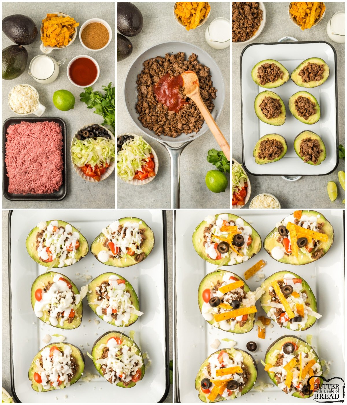 how to make taco stuffed avocados