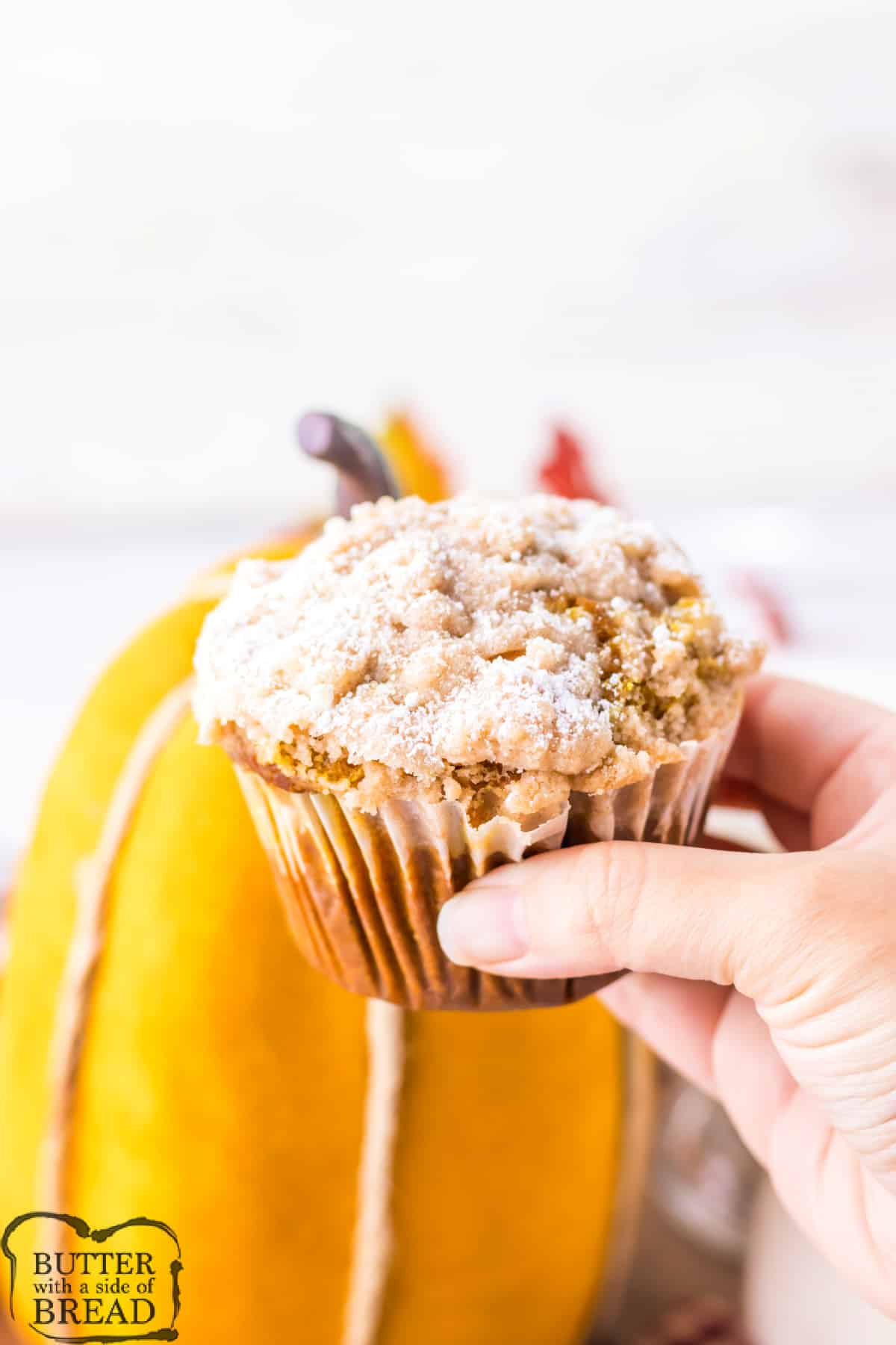 Jumbo pumpkin muffin.