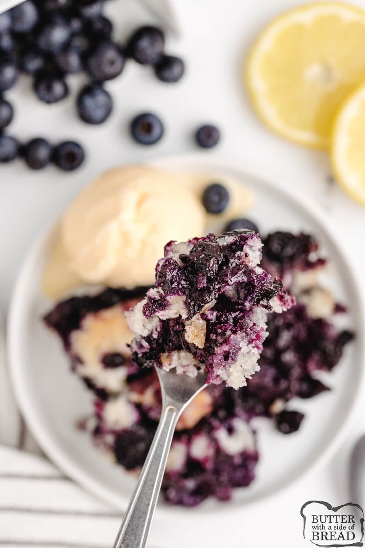 Blueberry cobbler recipe.