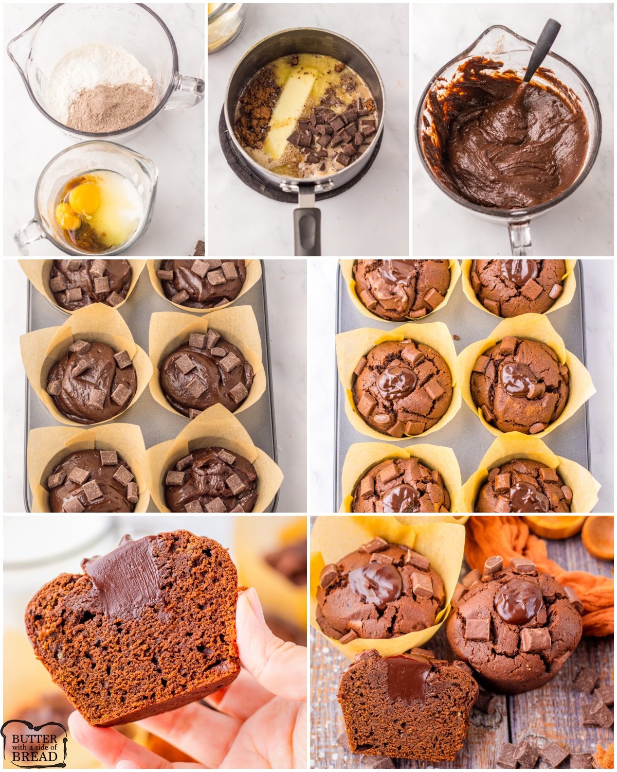 how to make copycat Olympic Village chocolate muffins