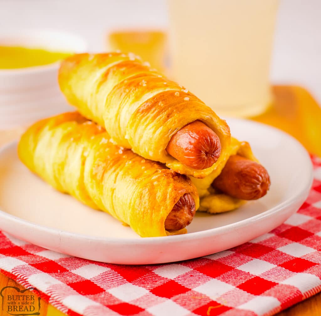 Auntie Anne's Pretzel dogs recipe made at home