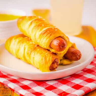 Auntie Anne's Pretzel dogs recipe made at home