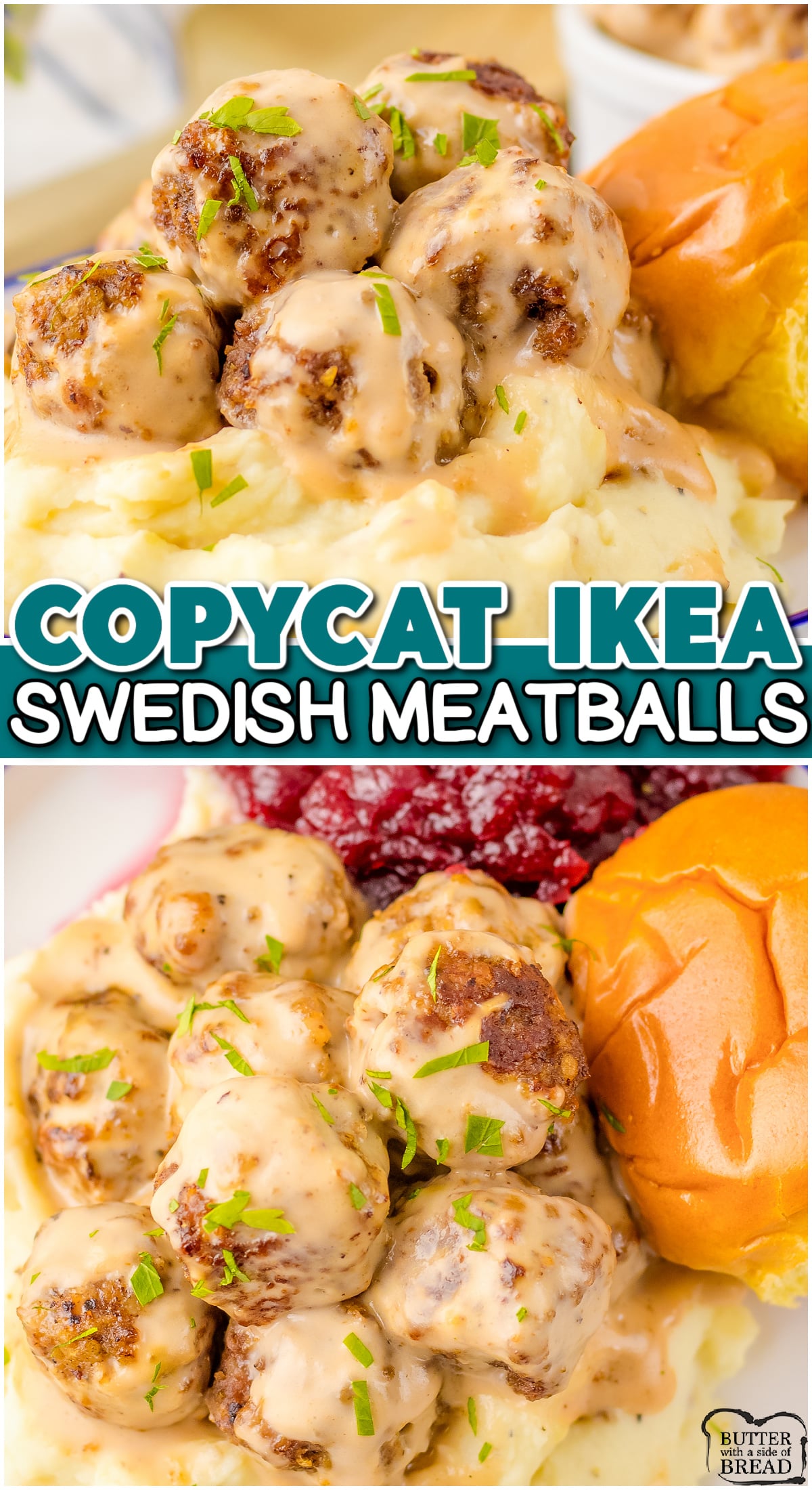 Copycat Ikea Swedish Meatballs made easy at home with a blend of ground beef & pork & simple seasonings! Indulge in your favorite Swedish dinner without needing to navigate to a store!